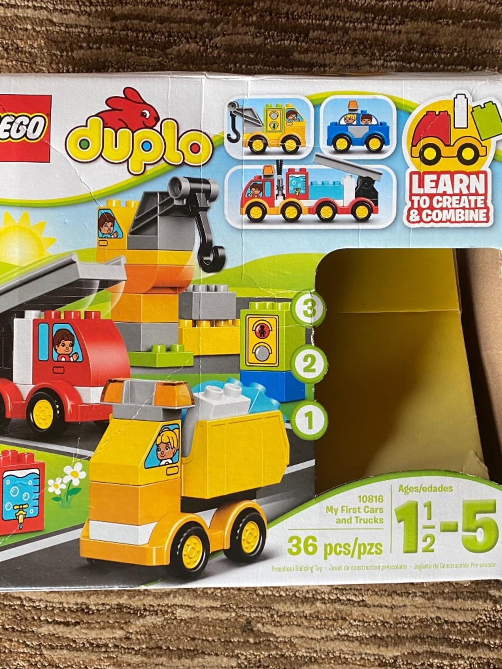 LEGO DUPLO My First Cars and Trucks 10816 RETIRED SET 36 PCs